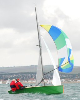 Laurie Smart and Keith Callaghan sail WICKED at Shoreham, 2011