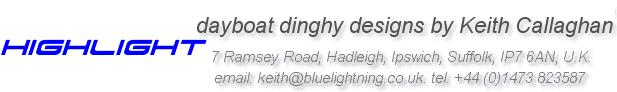Highlight daysailer dinghy by Keith Callaghan