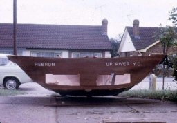 Hebron's lines were quite radical - her wide transom belies the fact that she was designed nearly 50 years ago (as of 2012)