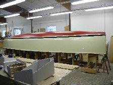 The hull before turning