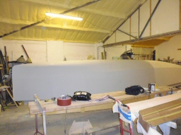BLUE FLAME hull plug planked up