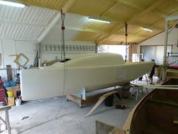 BLUE FLAME hull - the first one out of the mould